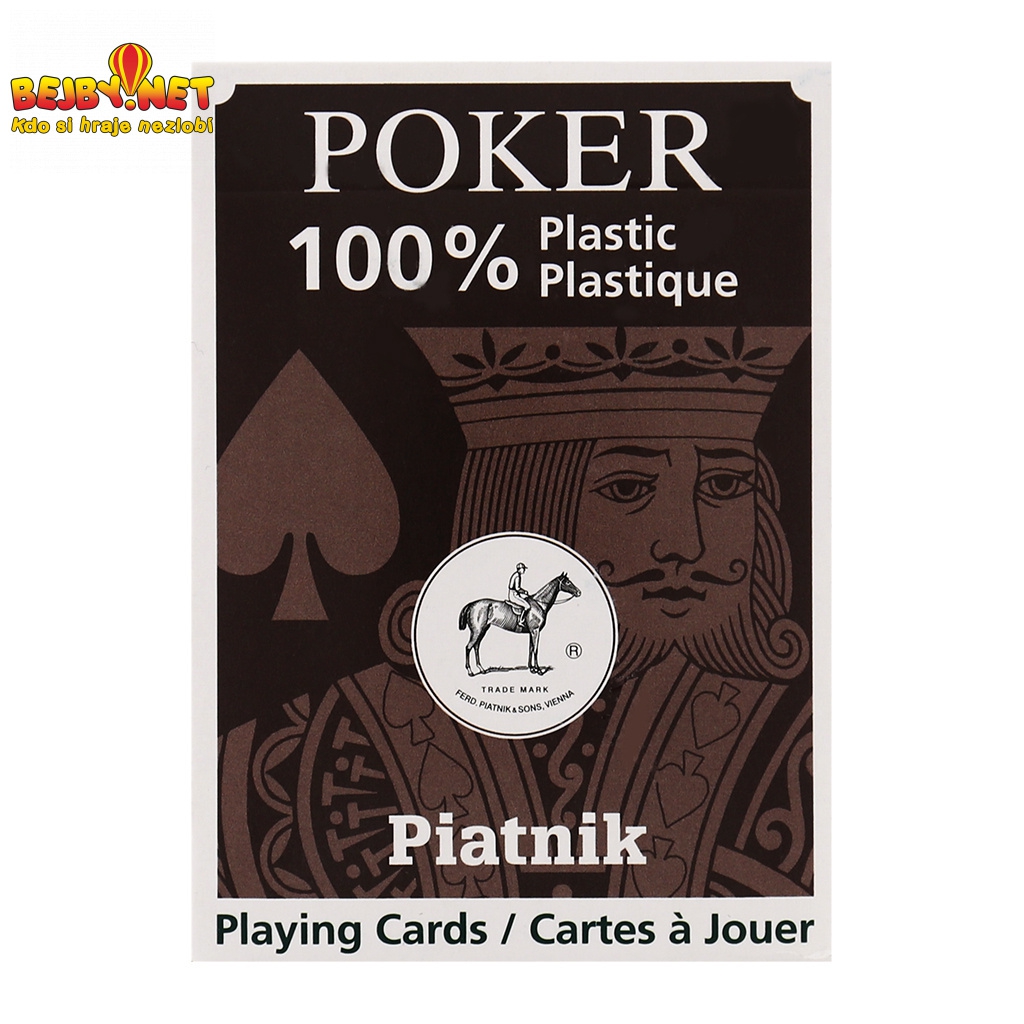 Poker 100% plastic 